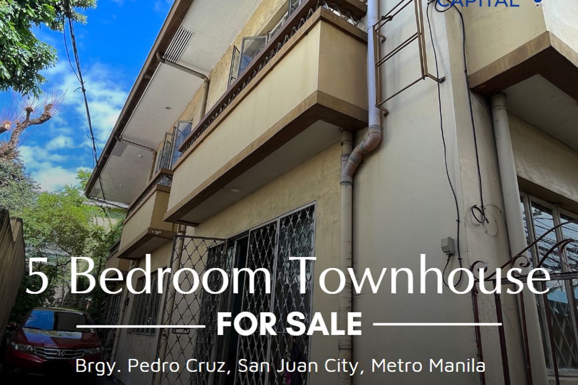 5 Bedroom Townhouse for Sale in Pedro Cruz, San Juan, Metro Manila near LRT-2 J. Ruiz