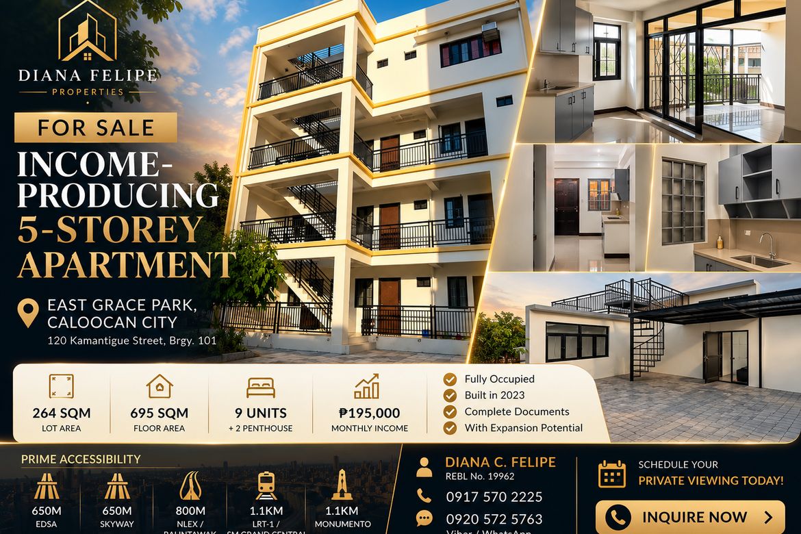 Apartment for Sale in Barangay 101, Caloocan, Metro Manila
