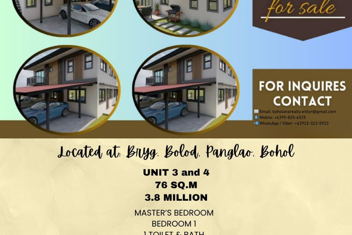 Apartment for Sale in Bolod, Panglao, Bohol