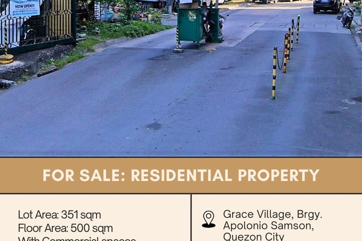 Commercial for Sale in Apolonio Samson, Quezon City, Metro Manila near LRT-1 Balintawak