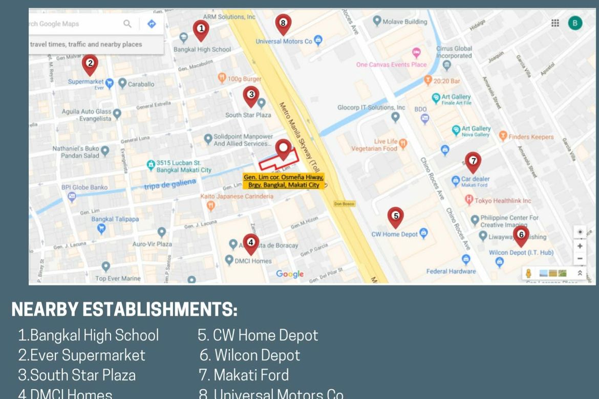 Commercial for Sale in Bangkal, Makati, Metro Manila near MRT-3 Magallanes – photo 3