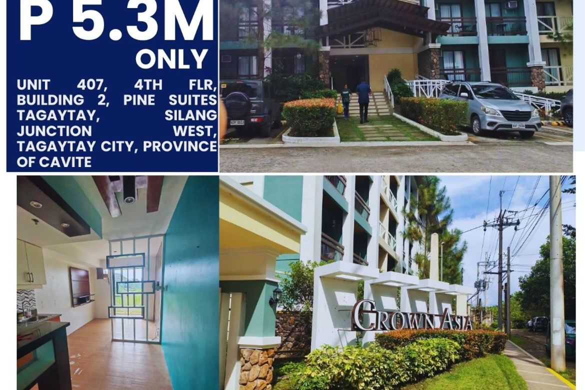 Condo for Sale in Pine Suites Tagaytay, Maitim 2nd West, Tagaytay, Cavite – photo 2