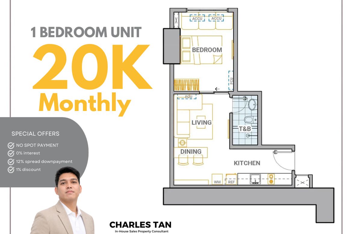 Condo for Sale in The Oriana, Marilag, Quezon City, Metro Manila near LRT-2 Anonas – photo 4