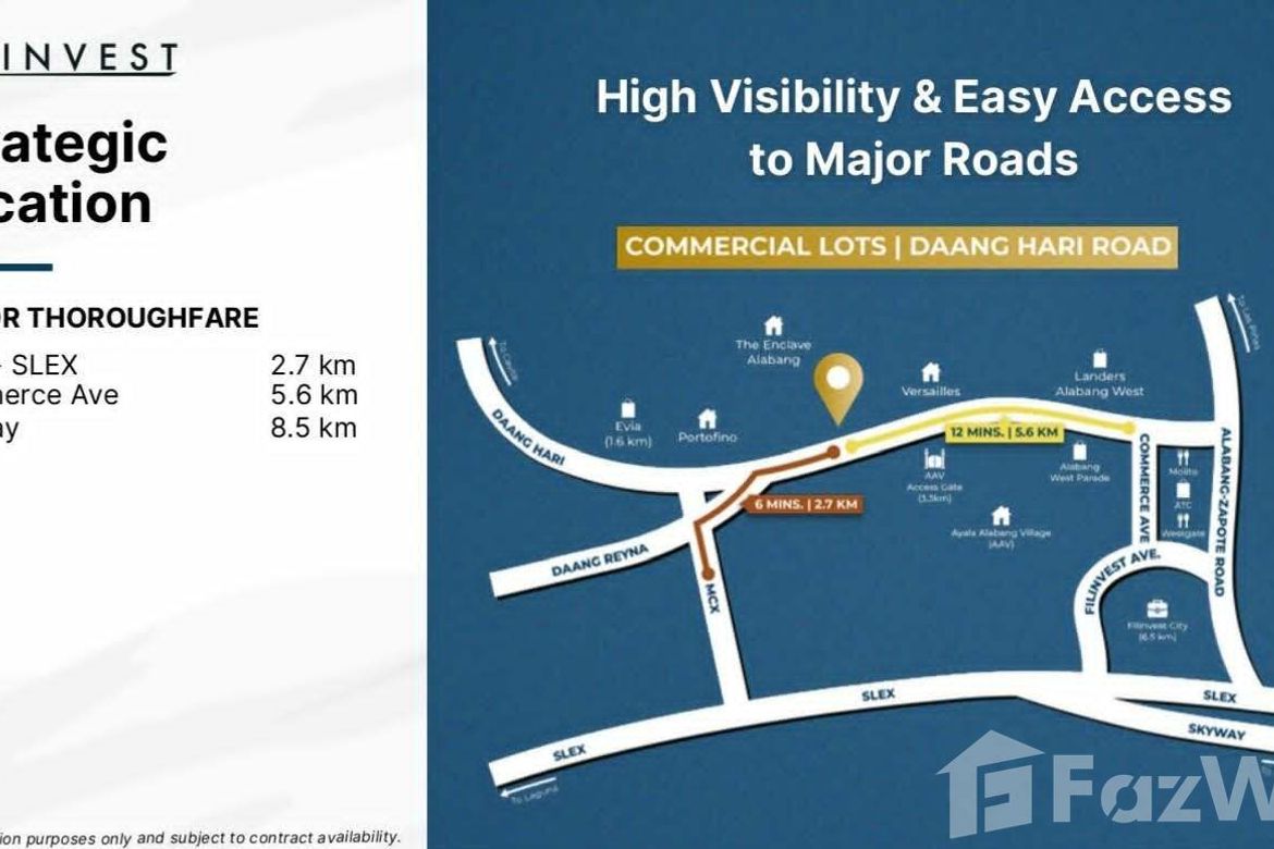 Land for Sale in Almanza Uno, Las Piñas, Metro Manila