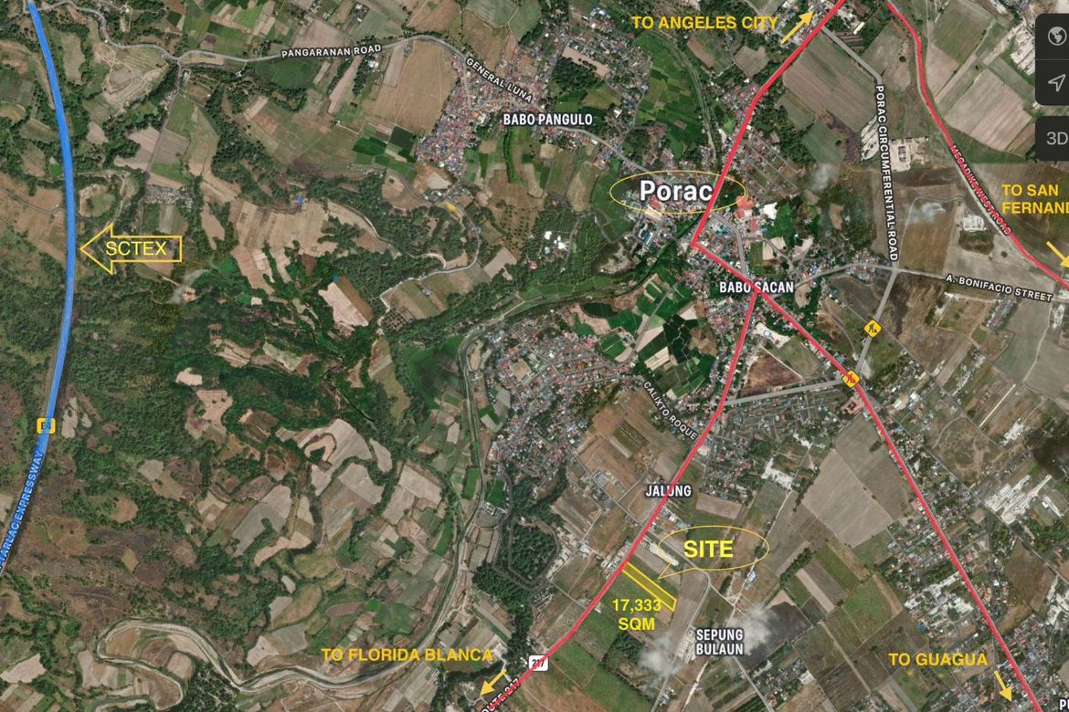 Land for Sale in Babo Sacan, Porac, Pampanga