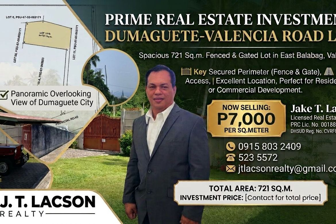 Land for Sale in Balabag East, Valencia, Negros Oriental