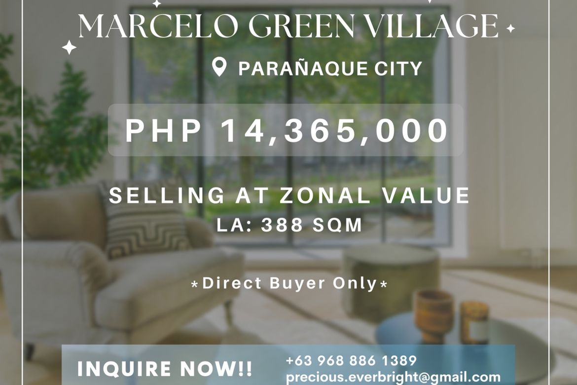 Land for Sale in Coral st. Villa, Marcelo Green Village 5, San Antonio, Parañaque, Metro Manila