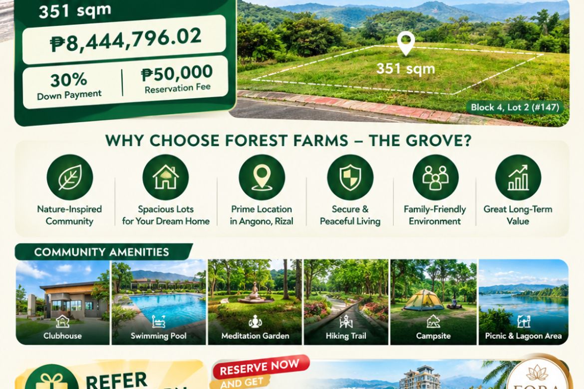 Land for Sale in Forest Farms The Grove, Mahabang Parang, Angono, Rizal – photo 8