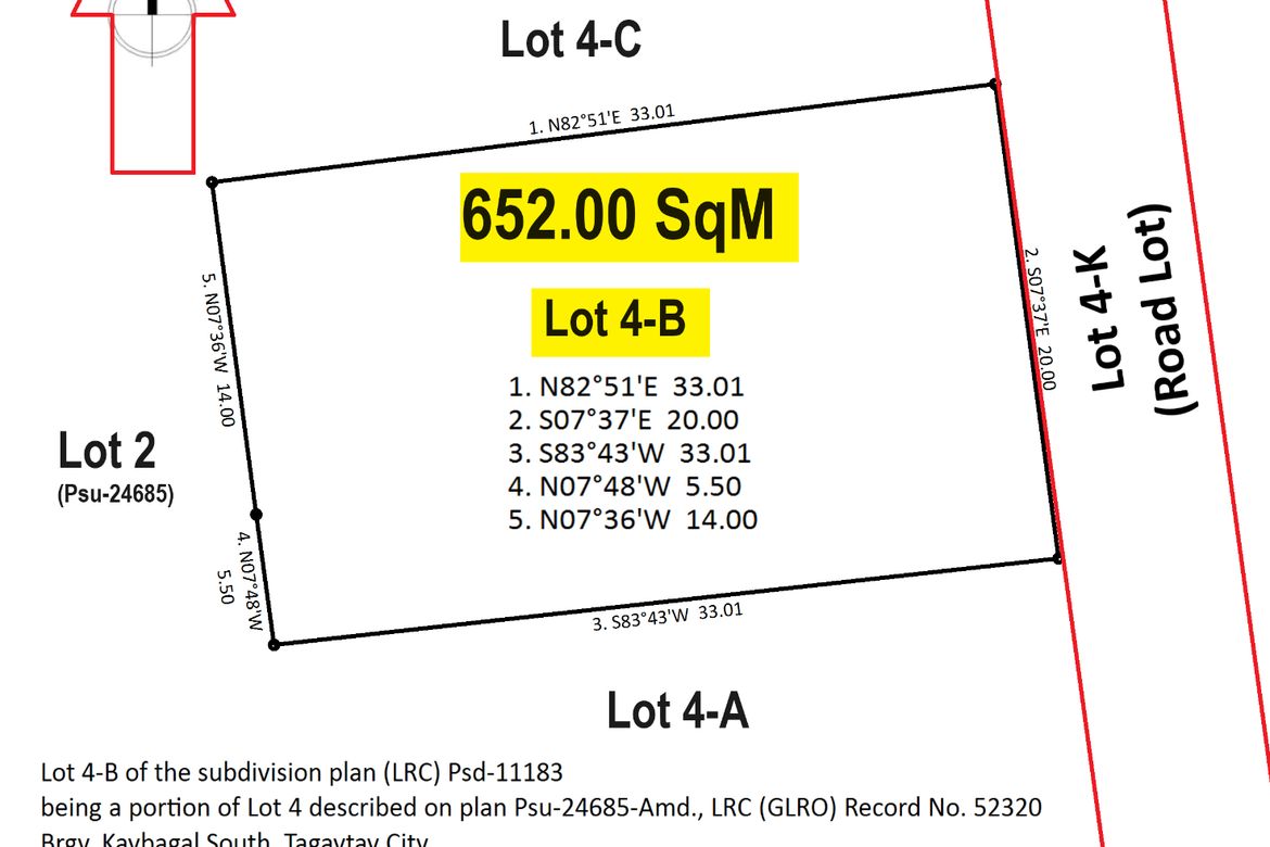 Land for Sale in Kaybagal South, Tagaytay, Cavite