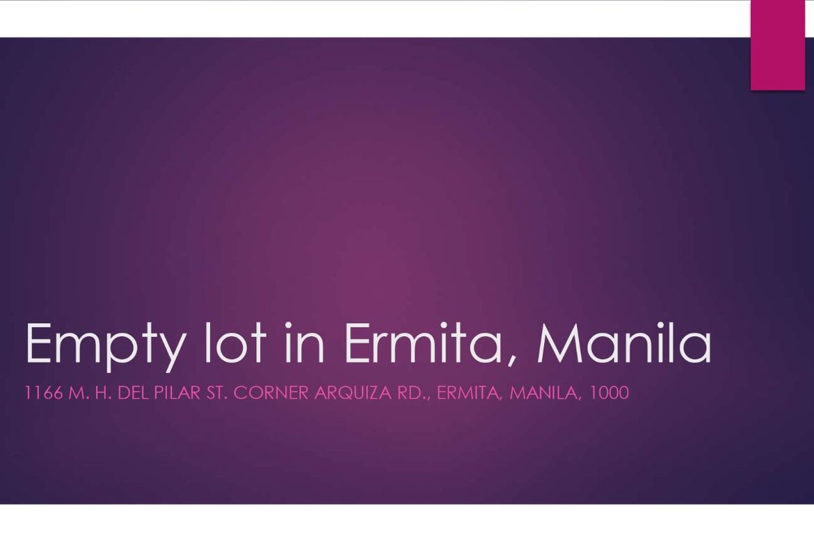 Land for Sale in Malate, Manila, Metro Manila near LRT-1 Vito Cruz – photo 2