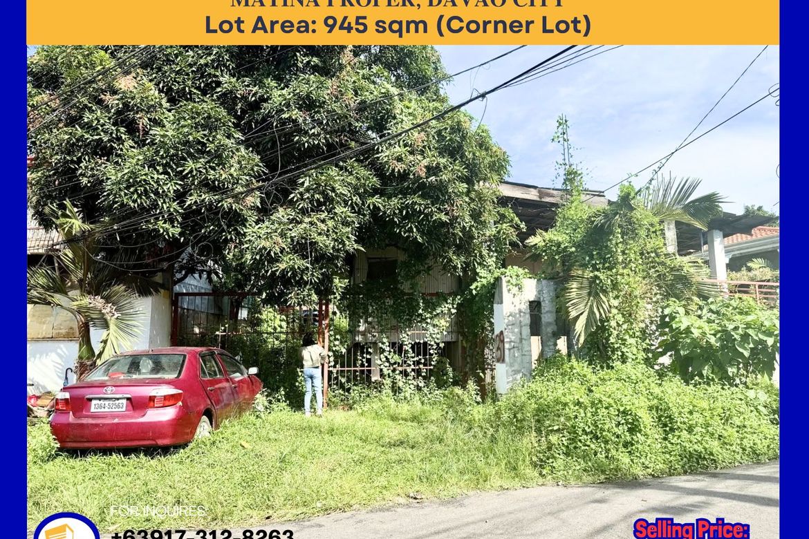 Land for Sale in Matina Crossing, Davao City, Davao del Sur