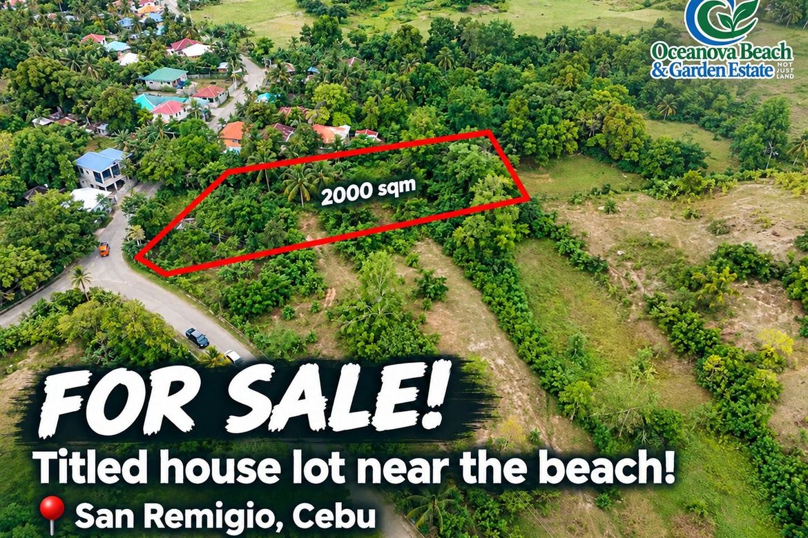 Land for Sale in Oceanova Beach & Golf Estate, Bancasan, San Remigio, Cebu