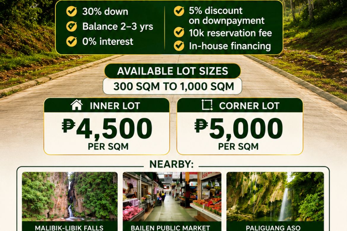 Land for Sale in Poblacion IV, General Emilio Aguinaldo, Cavite