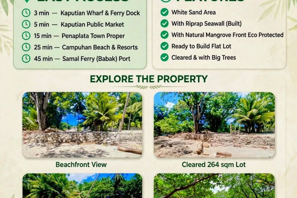 Land for Sale in Poblacion, Samal, Davao del Norte