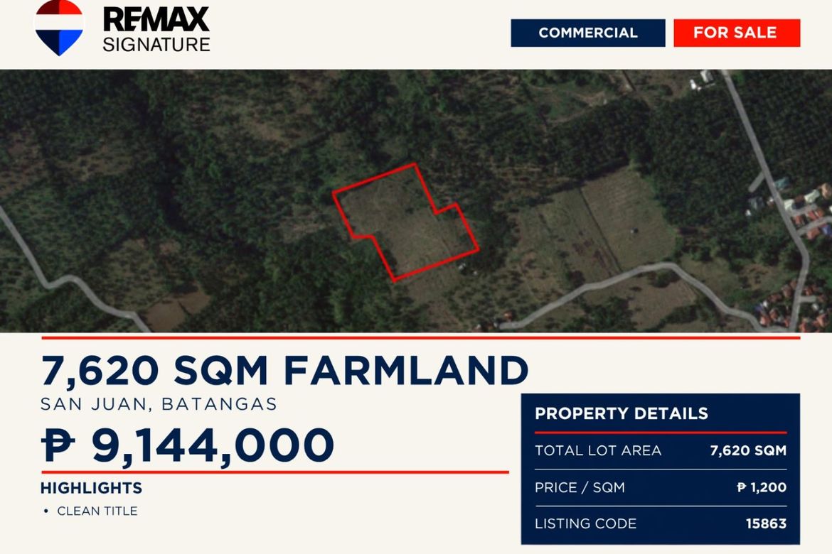 Land for Sale in Poblacion, San Juan, Batangas
