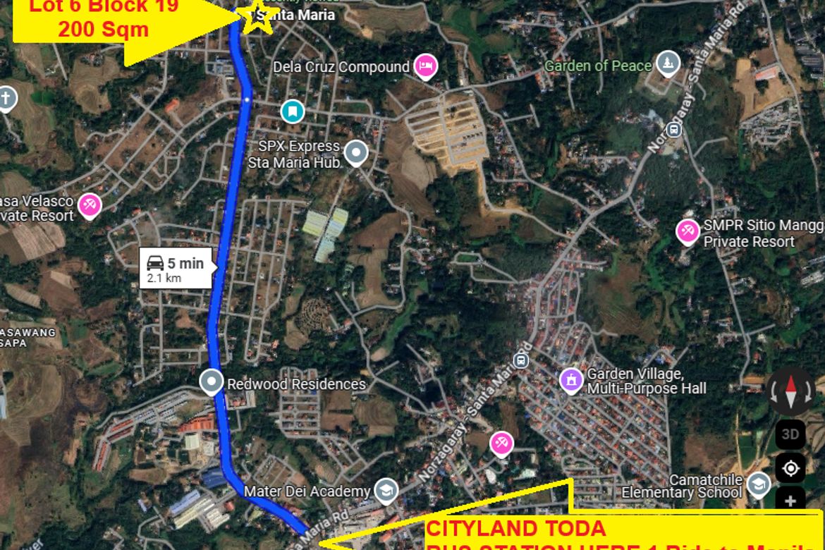 Land for Sale in Pulong Buhangin, Santa Maria, Bulacan