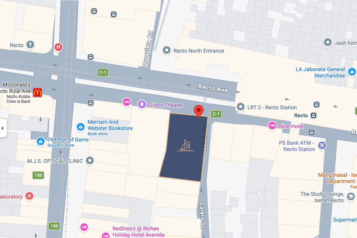 Land for Sale in Quiapo, Manila, Metro Manila near LRT-2 Recto