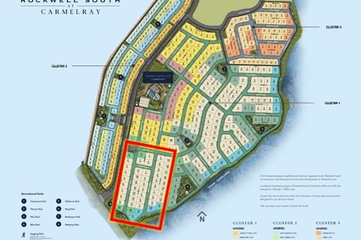 Land for Sale in Rockwell South at Carmelray, Canlubang, Calamba, Laguna