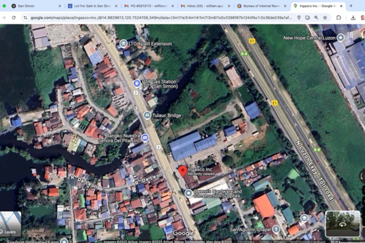 Land for Sale in San Agustin, San Simon, Pampanga