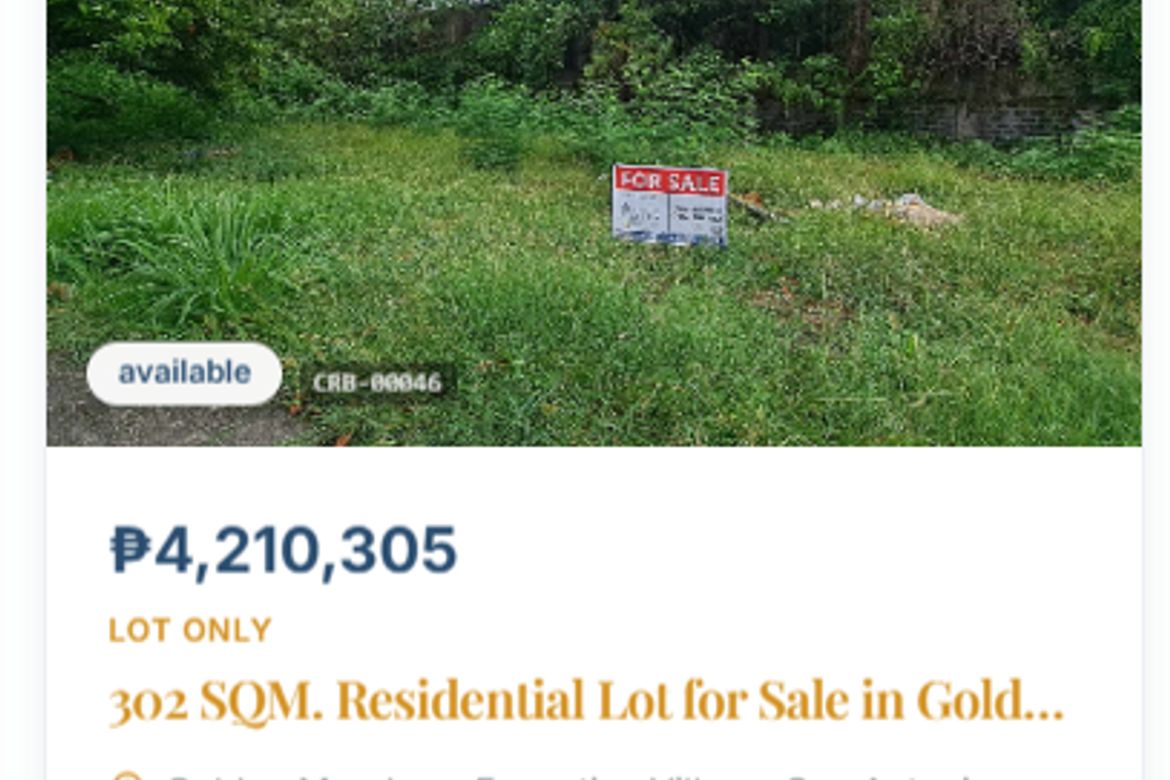 Land for Sale in San Antonio, Biñan, Laguna