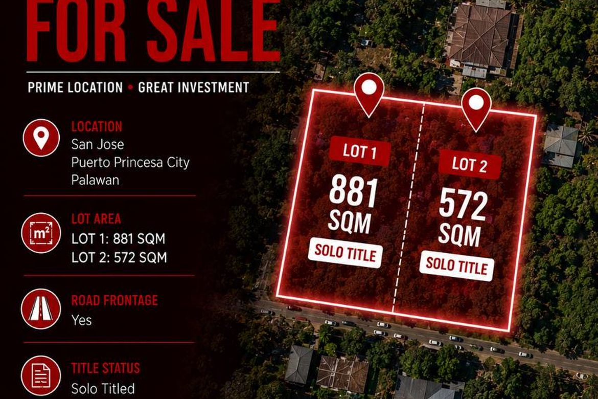 Land for Sale in San Jose, Puerto Princesa, Palawan