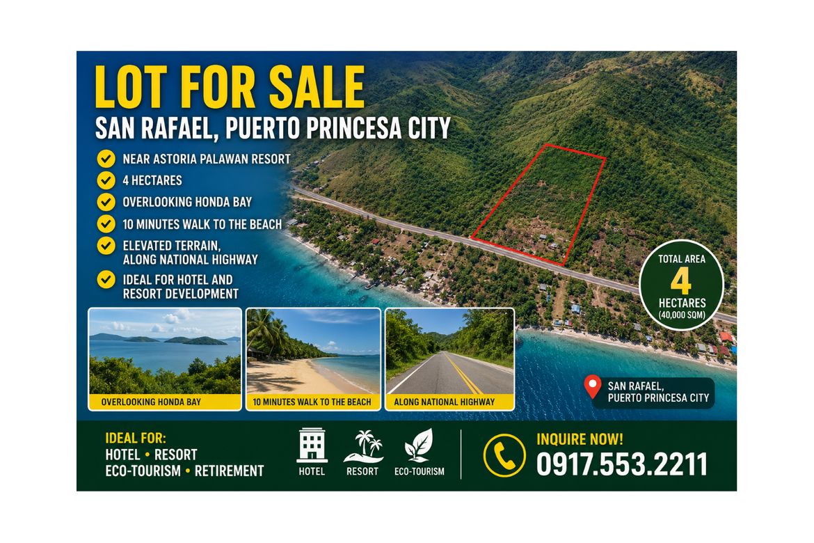Land for Sale in San Rafael, Puerto Princesa, Palawan