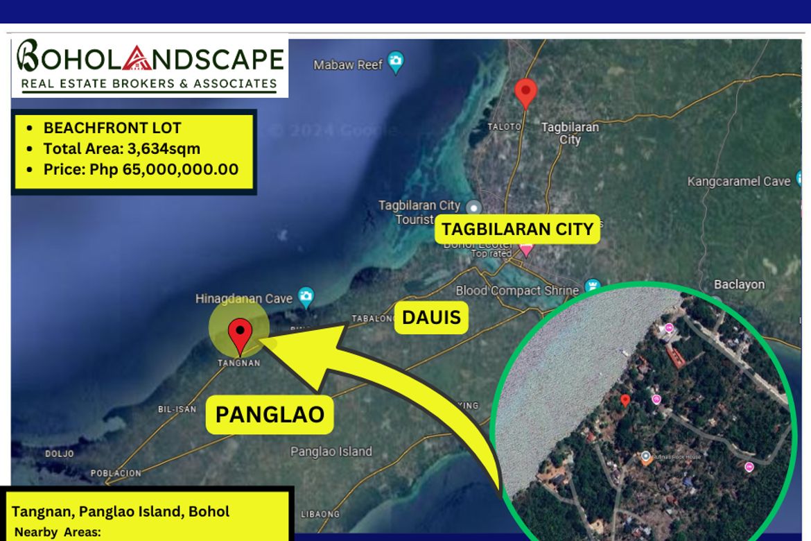 Land for Sale in Tangnan, Panglao, Bohol