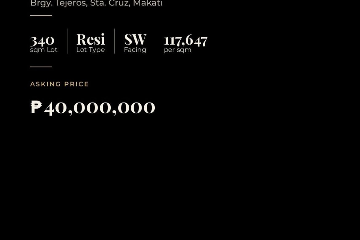Land for Sale in Tejeros, Makati, Metro Manila – photo 4