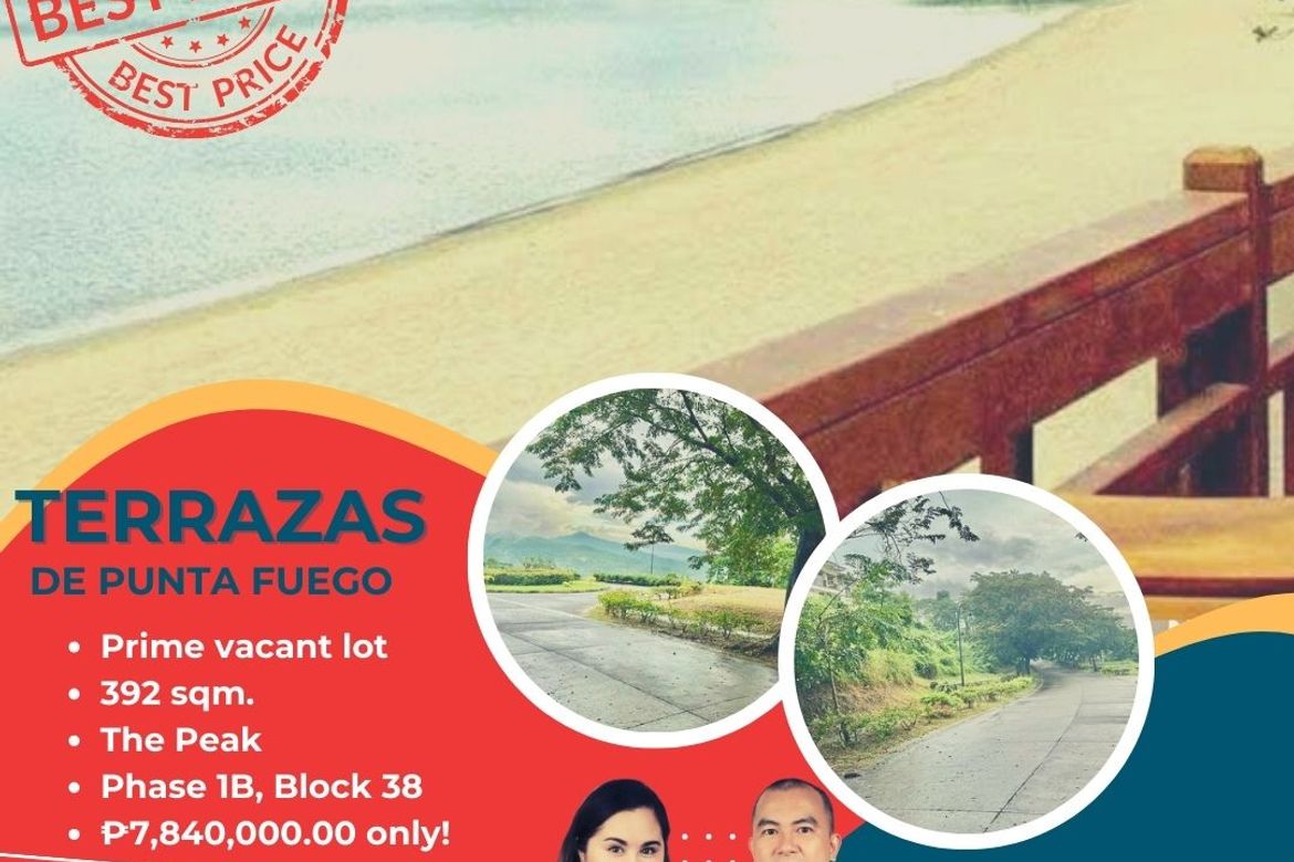 Land for Sale in Terrazas De Punta Fuego, Natipuan, Nasugbu, Batangas