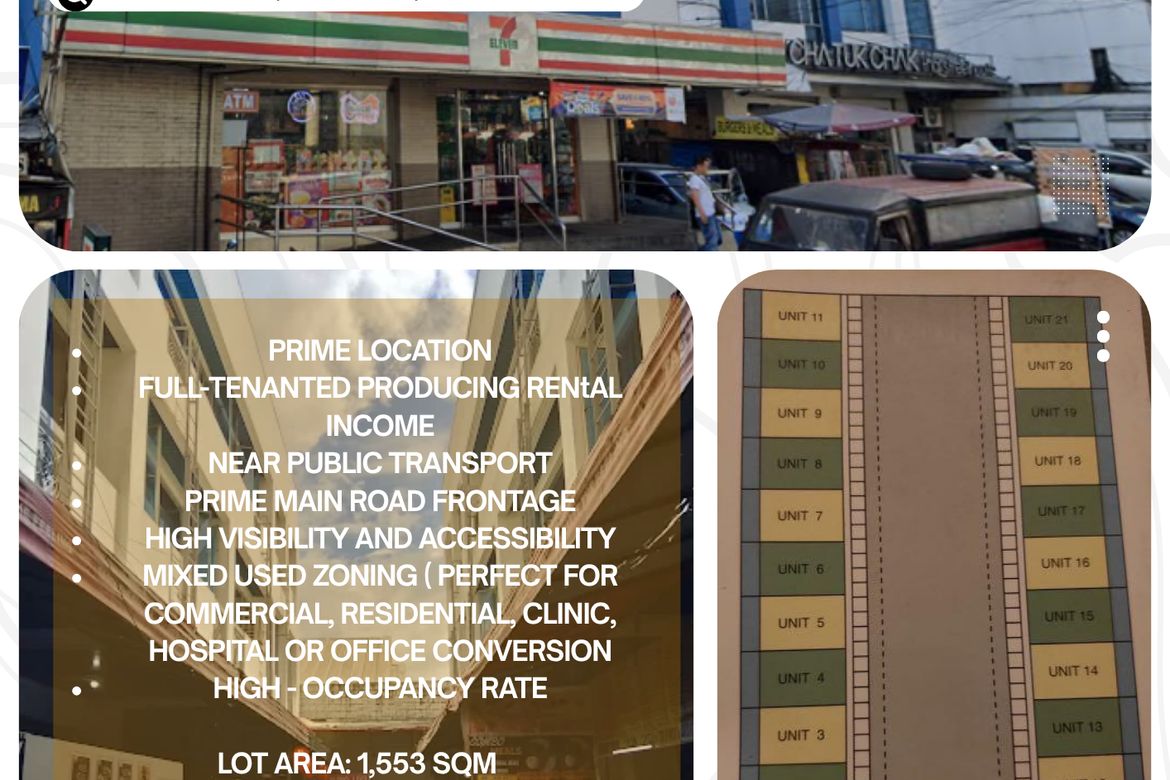 Shophouse for Sale in Immaculate Concepcion, Quezon City, Metro Manila near MRT-3 Araneta Center-Cubao