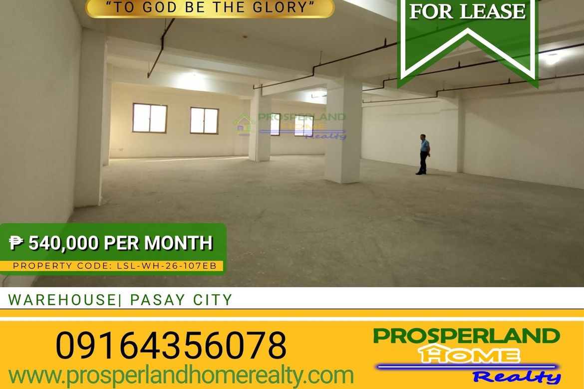 Warehouse / Factory for Rent in Barangay 97, Pasay, Metro Manila near MRT-3 Taft Avenue