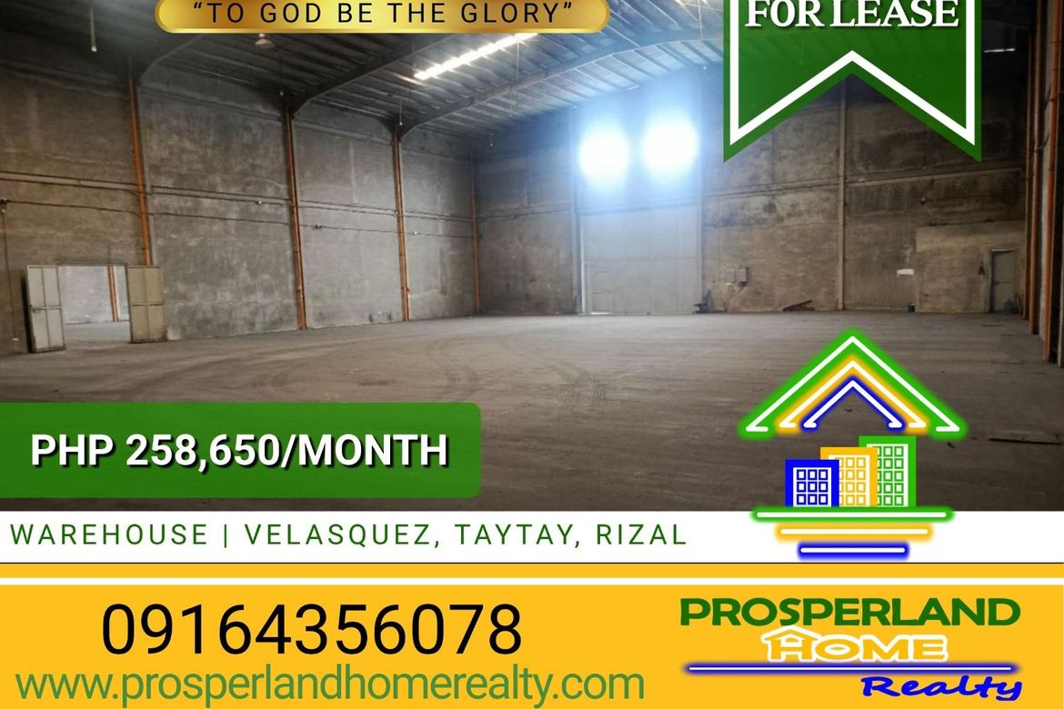 Warehouse / Factory for Rent in San Juan, Taytay, Rizal
