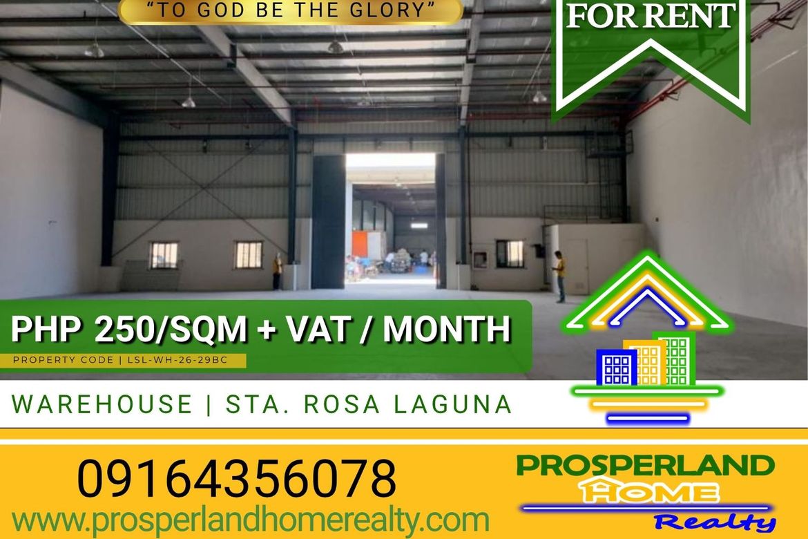 Warehouse / Factory for Rent in Santa Rosa, Laguna