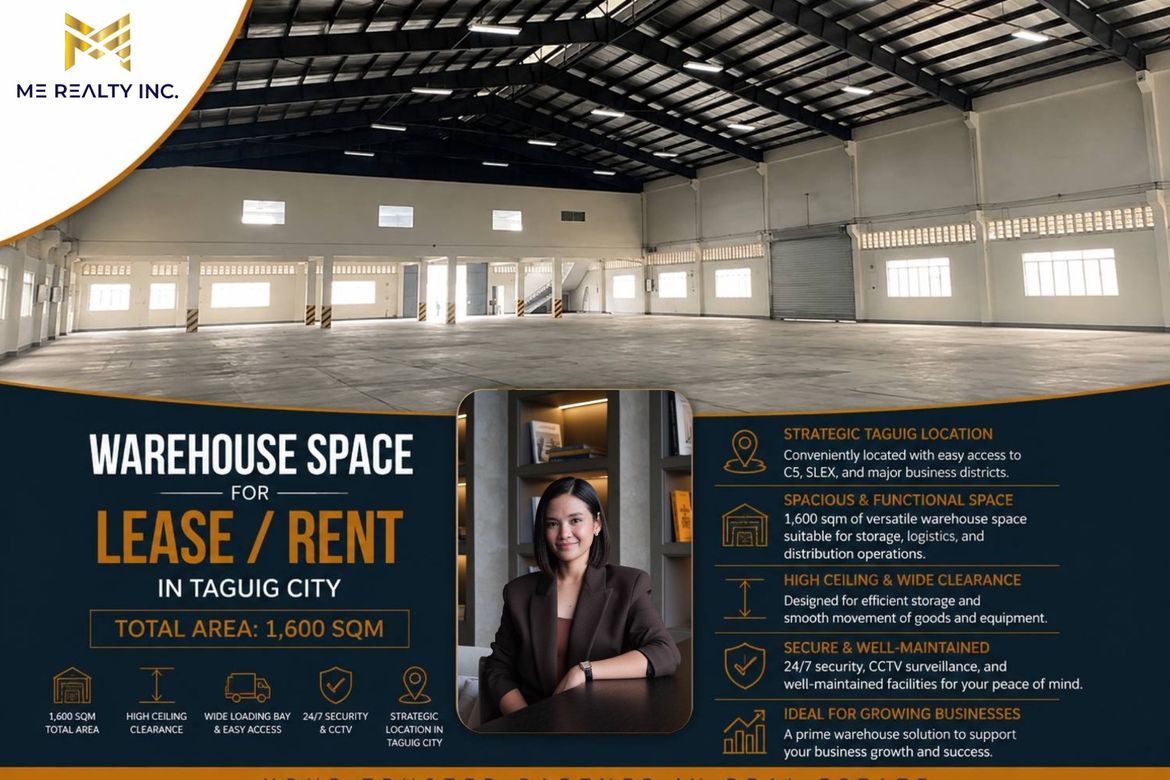 Warehouse / Factory for Rent in Ususan, Taguig, Metro Manila