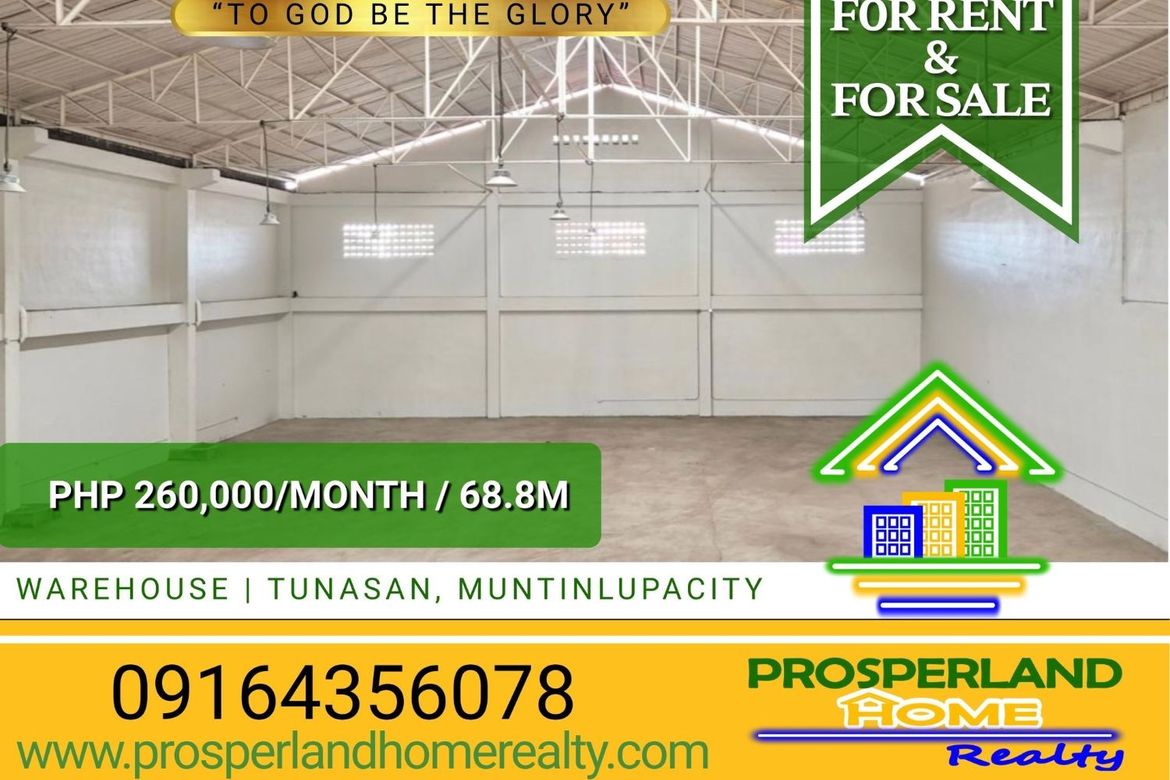 Warehouse / Factory for Sale in Putatan, Muntinlupa, Metro Manila